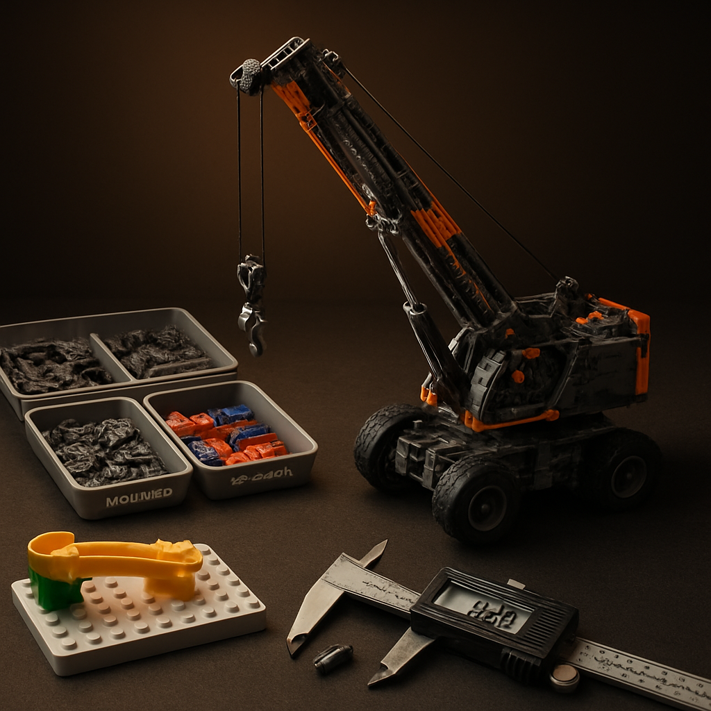How to Mix Compatible Brick Brands and Build a Working Technic Crane