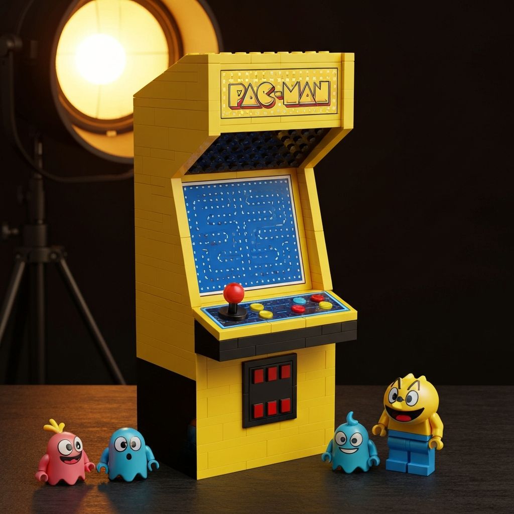 PAC-MAN Arcade 10323 Icons: Retro Cabinet Build Guide for Adult Collectors