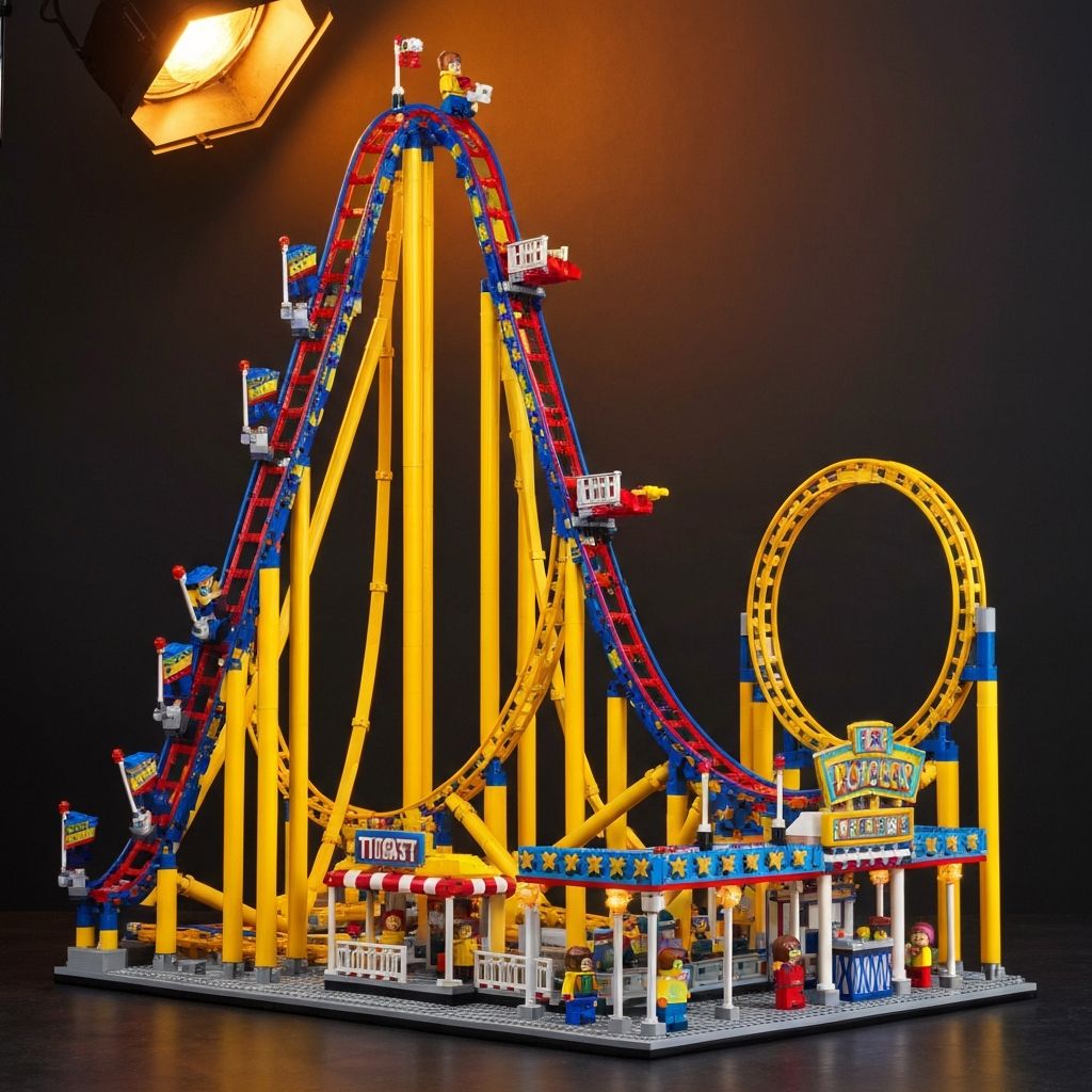 Rollercoaster 10261 Creator Expert: A Big Display Build for Serious Brick Fans